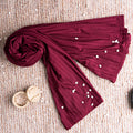 Premium Ribbed Jersey Hijab for Winter – Soft, Stretchy & Non-Slip Scarf