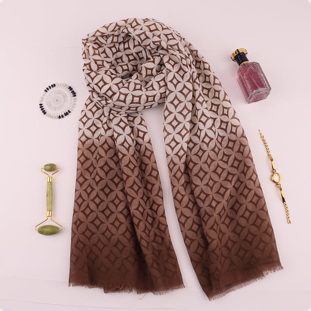 Printed White & Chocolate