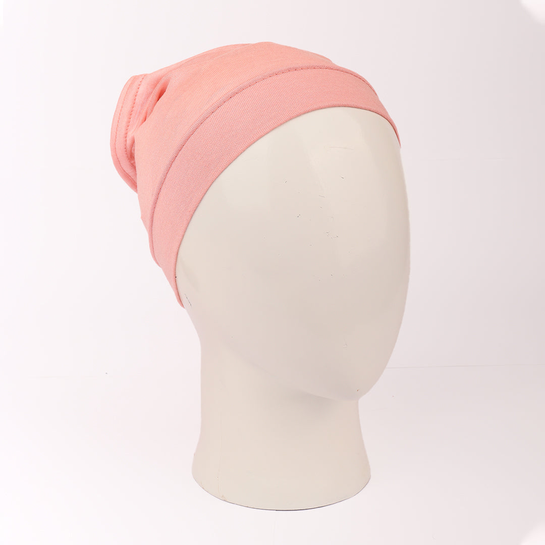 Light Pink Plain Hijab Cap