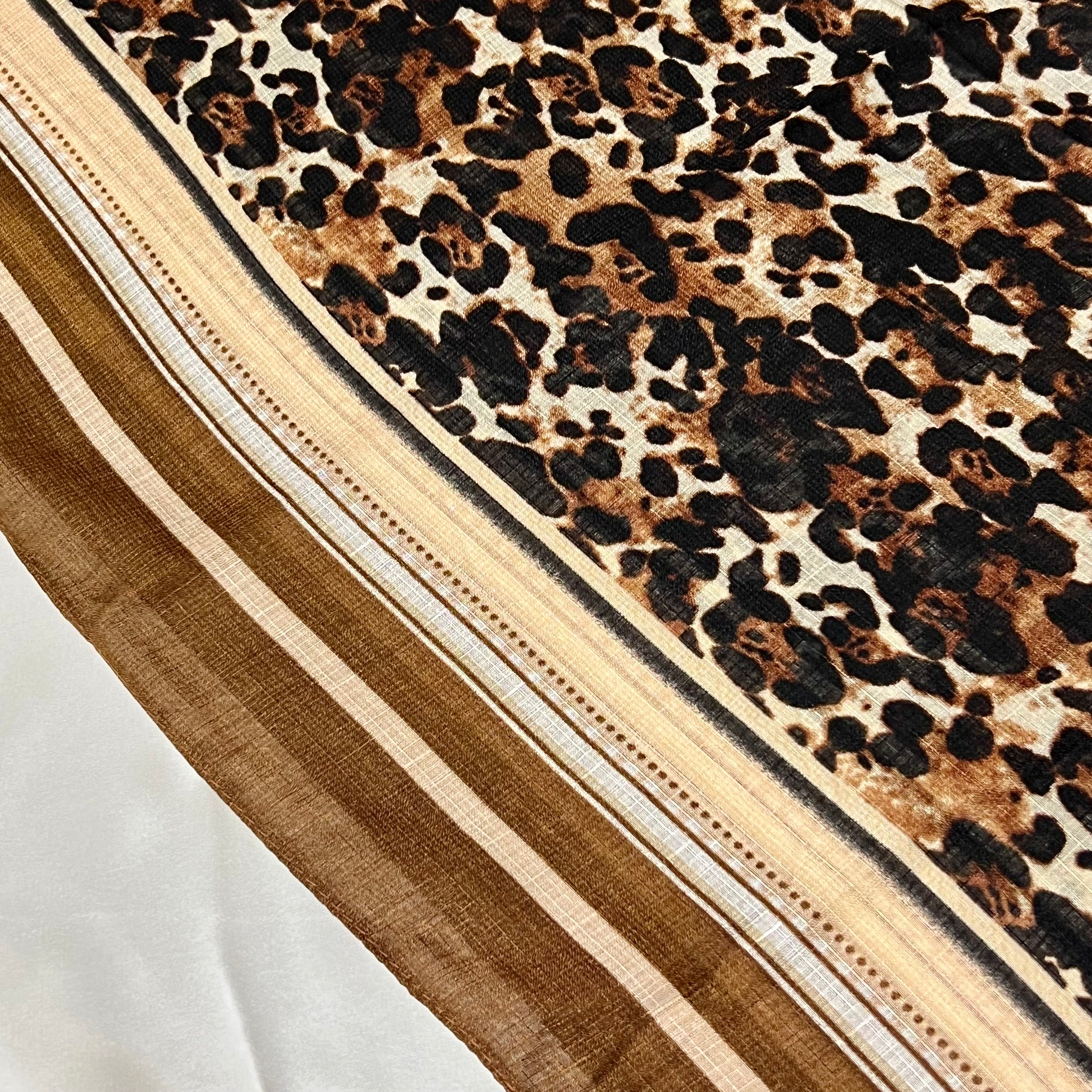 Wild Grace (Brown) - Printed Lawn Hijab