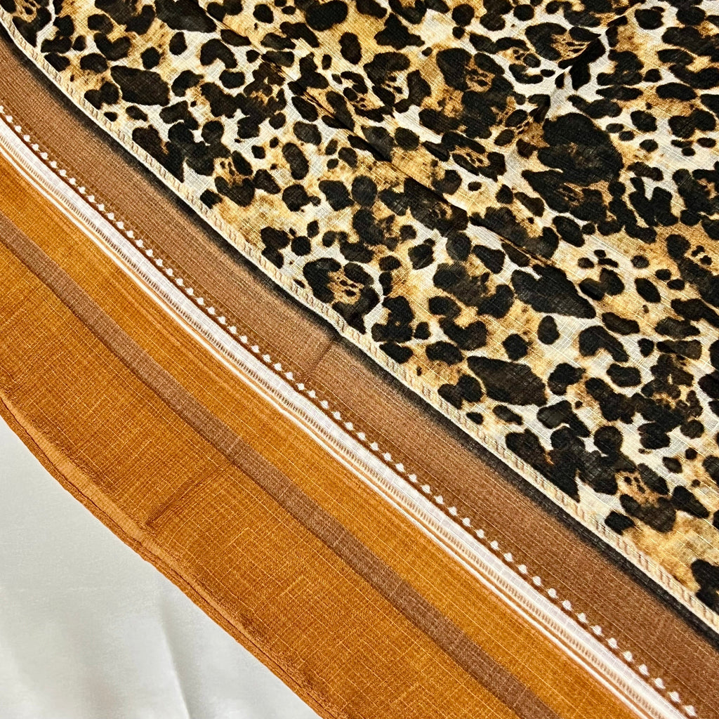 Wild Grace (Orange) - Printed Lawn Hijab