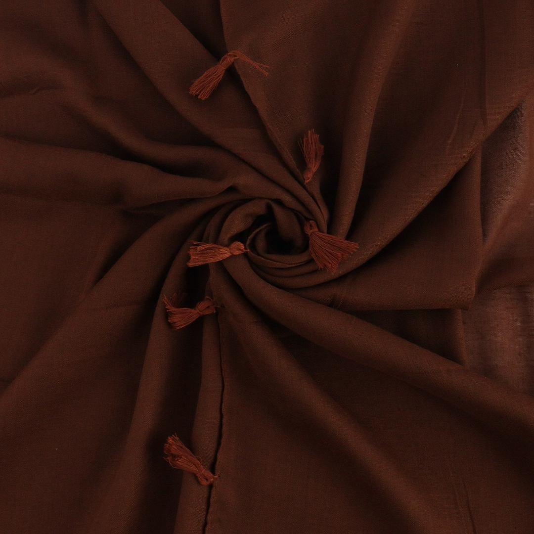 Bistre Tassel Lawn Hijab