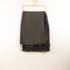 Black Plain Cashmere hijab