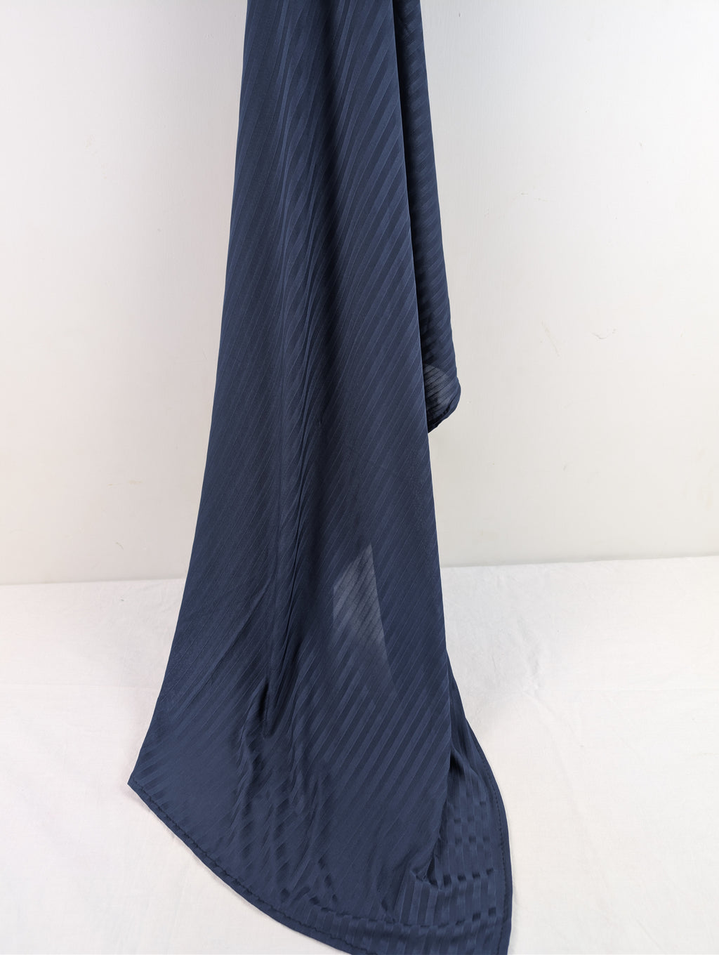 Blue Ribbed Jersey Hijab