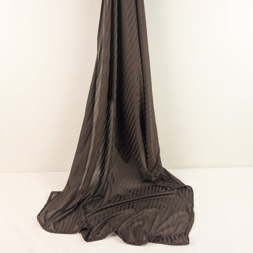 Brown Ribbed Jersey Hijab