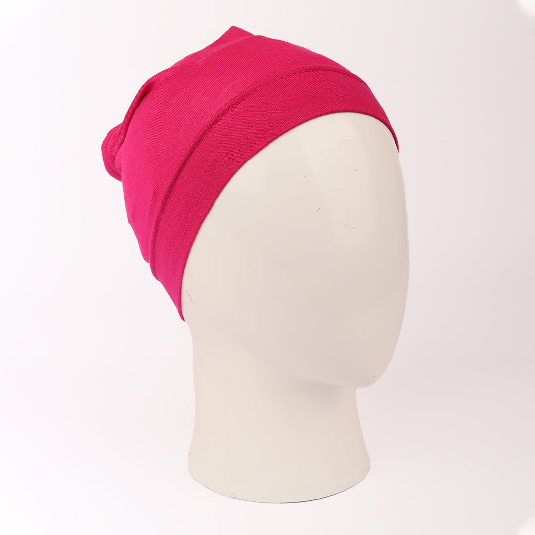 Plain Pink Hijab Cap
