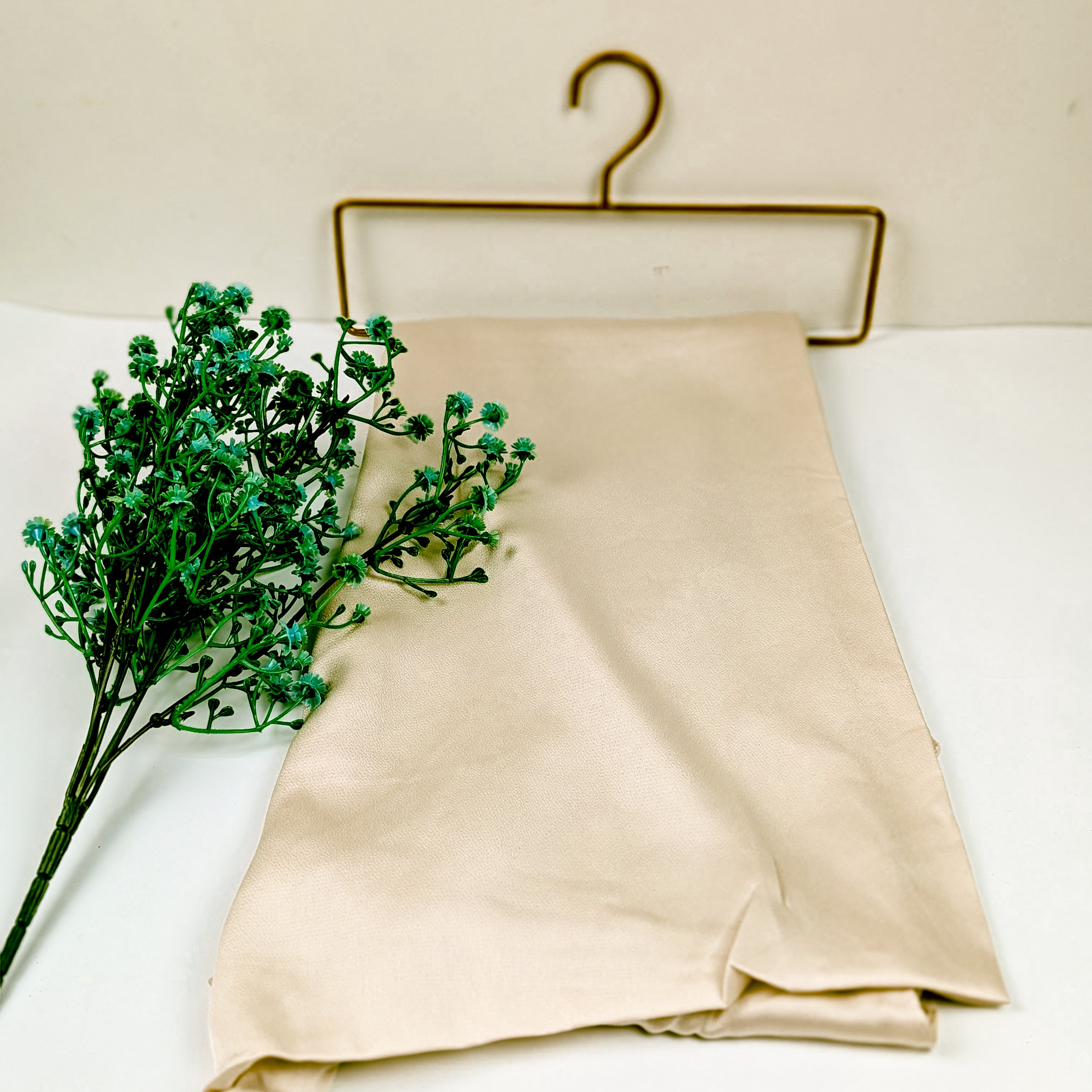 Cream Double Shadded Silk Hijab