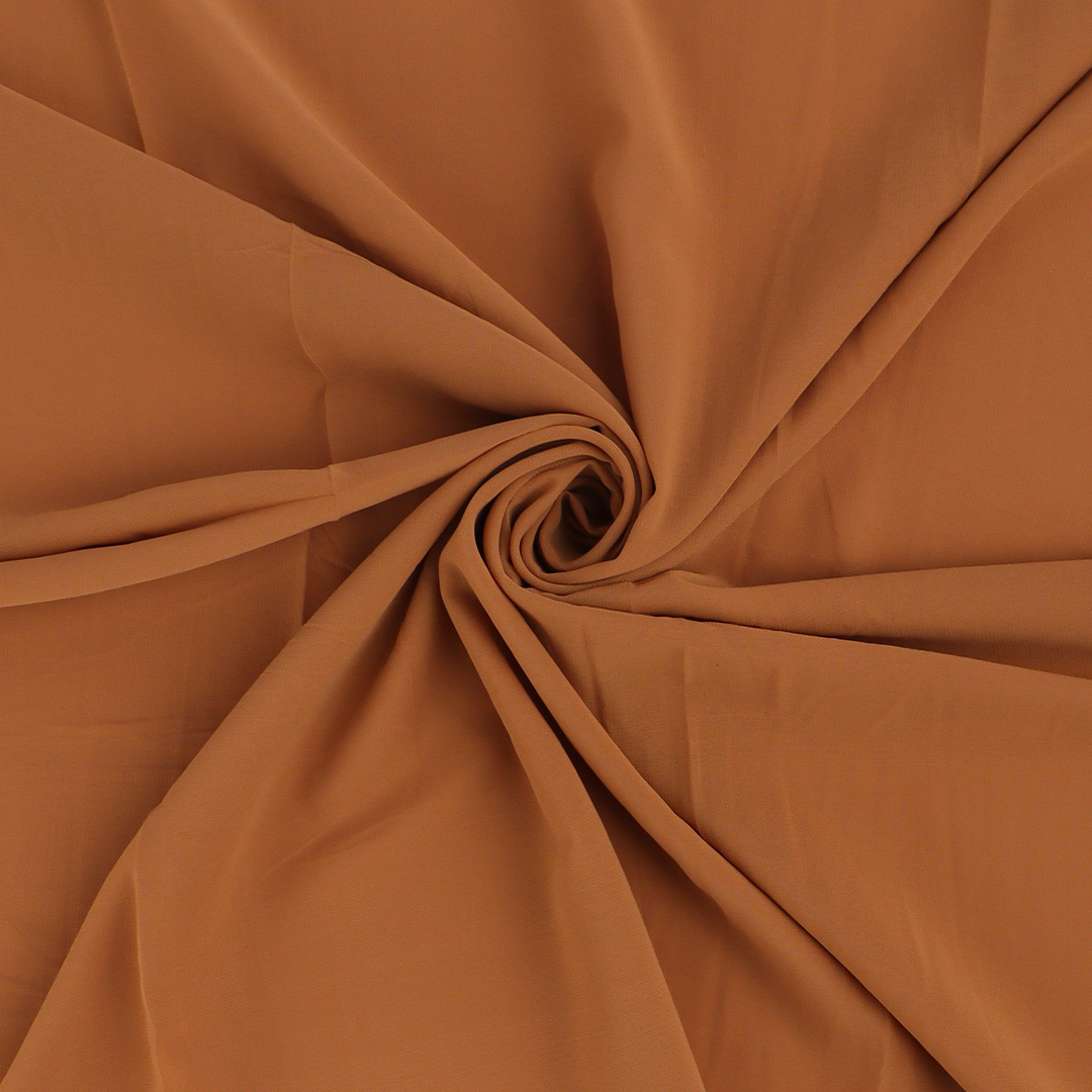 Dark Gold Chiffon Georgette