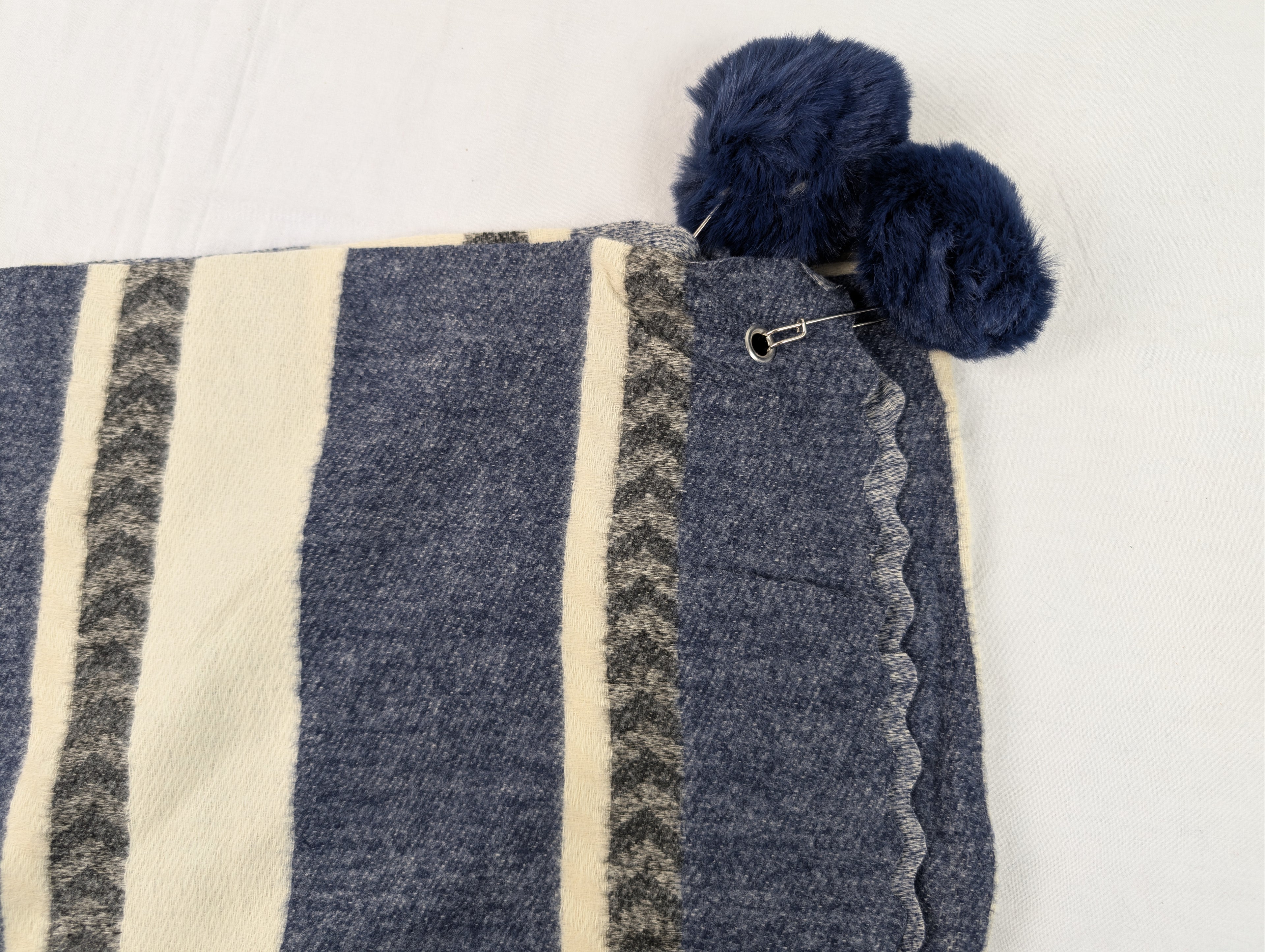 Denim Frost Woolen Cashmere Hijab