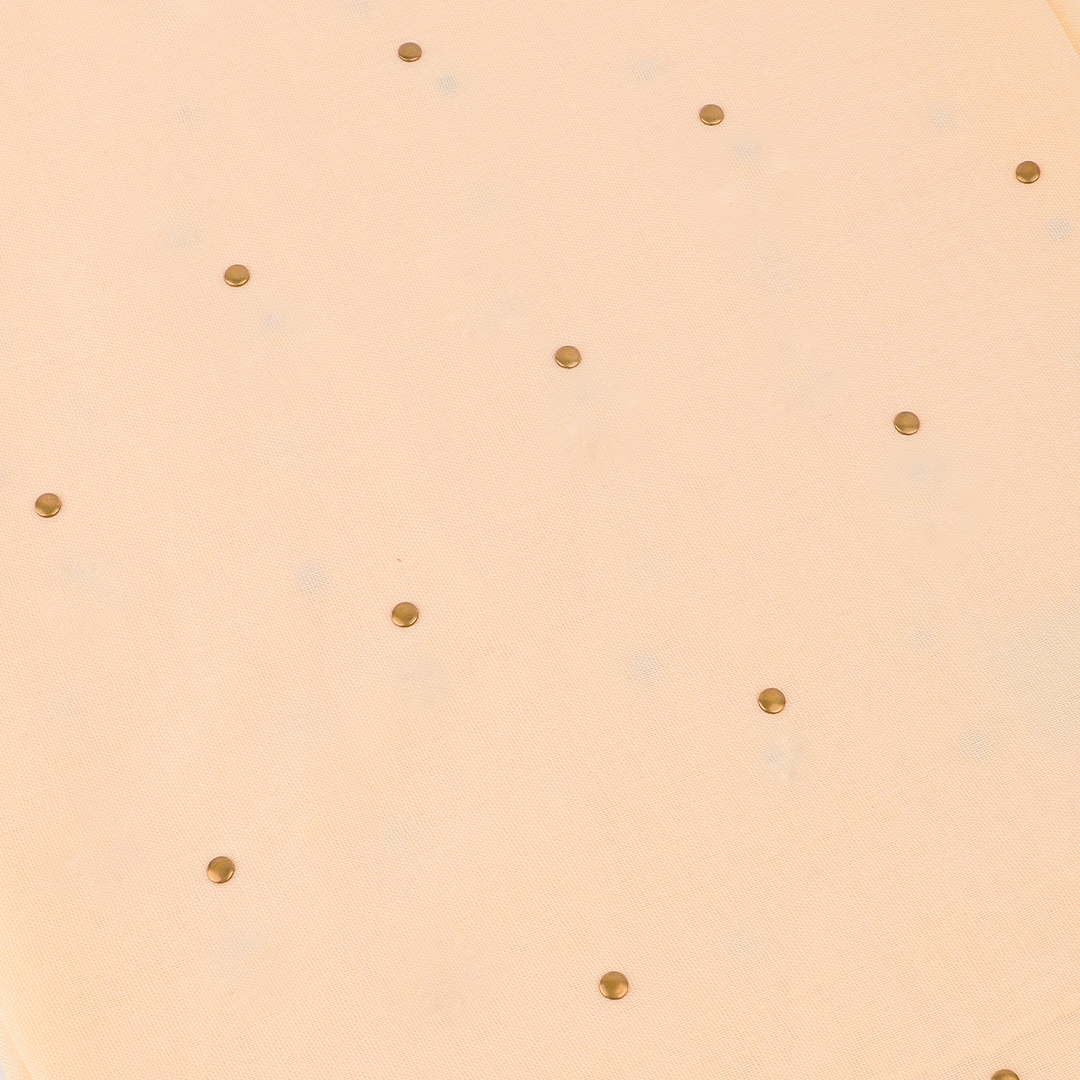 Studded Lawn Cream Scarf