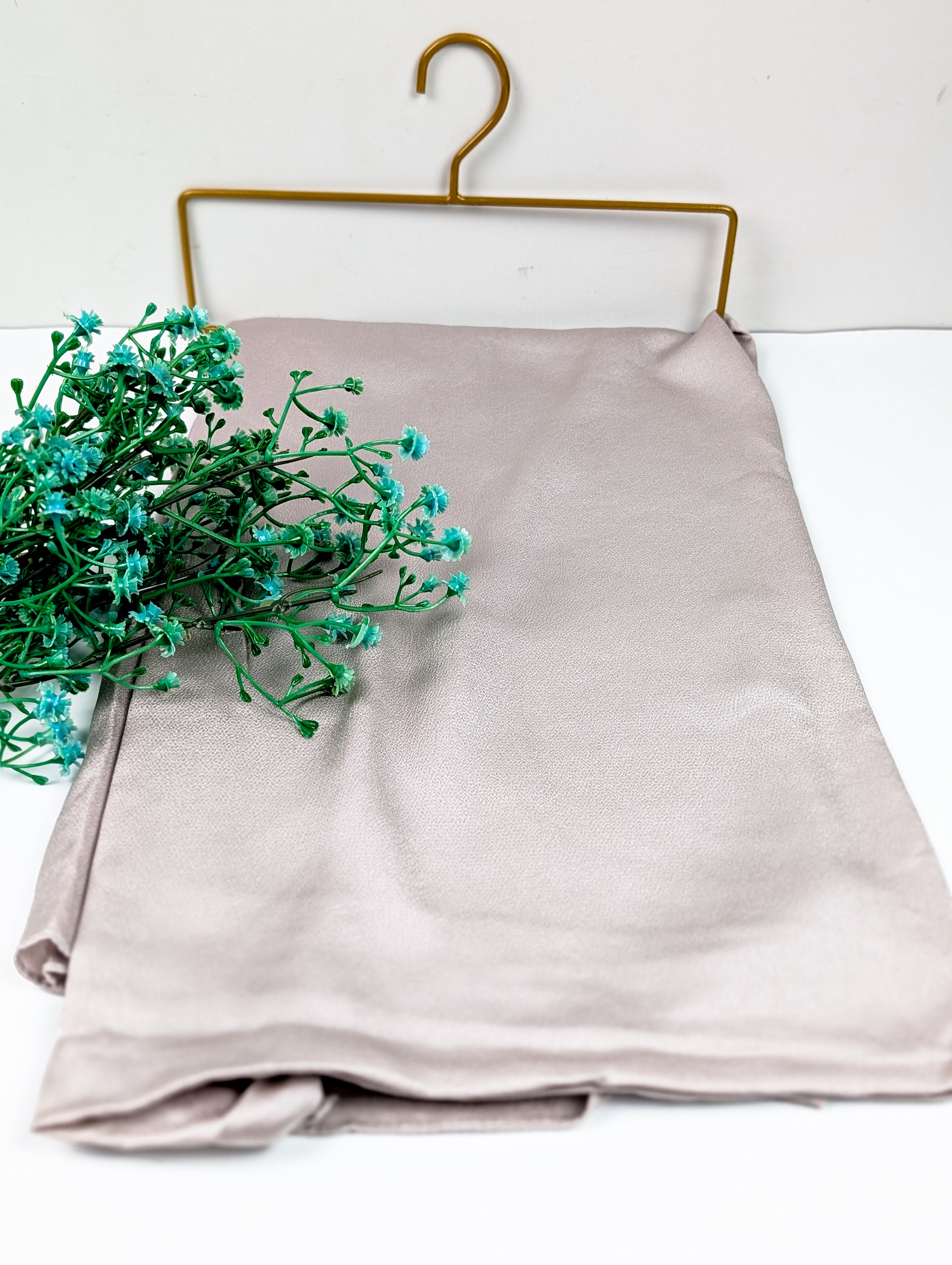 Greige Double Shadded Silk Hijab