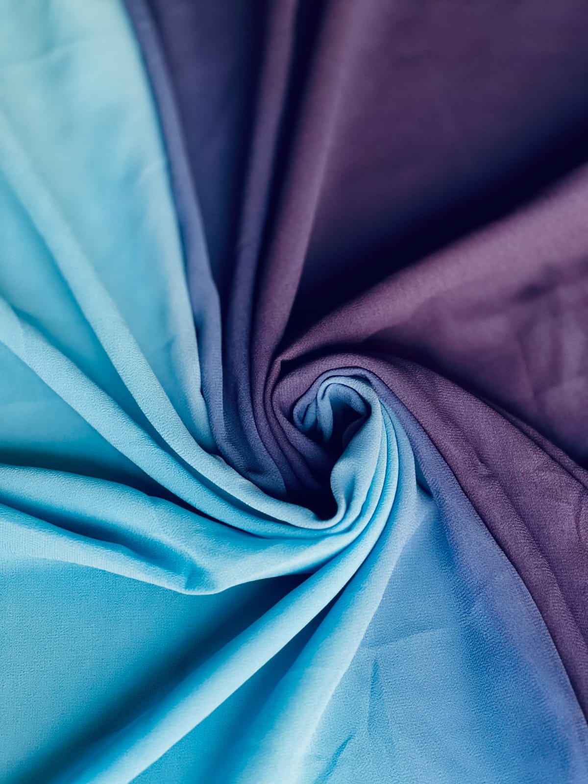 Frozen Orchid Ombre Georgette