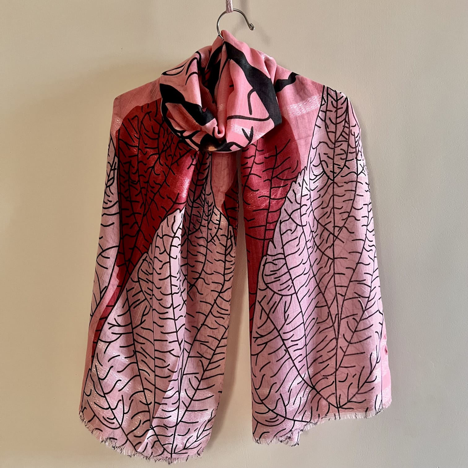 The Leaf Edit (Blush Leaf) - Printed Lawn Hijab