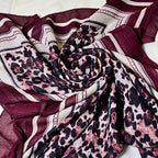 Wild Grace (maroon) - Printed Lawn Hijab