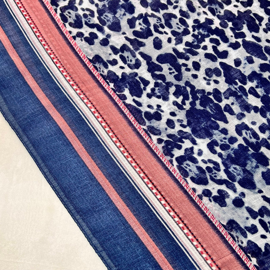 Wild Grace (Blue) - Printed Lawn Hijab
