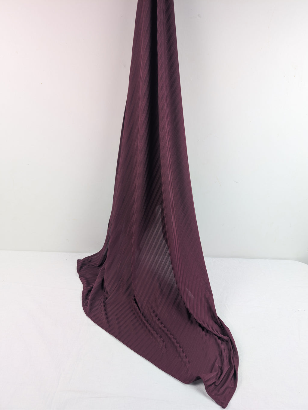 Maroon Ribbed Jersey Hijab