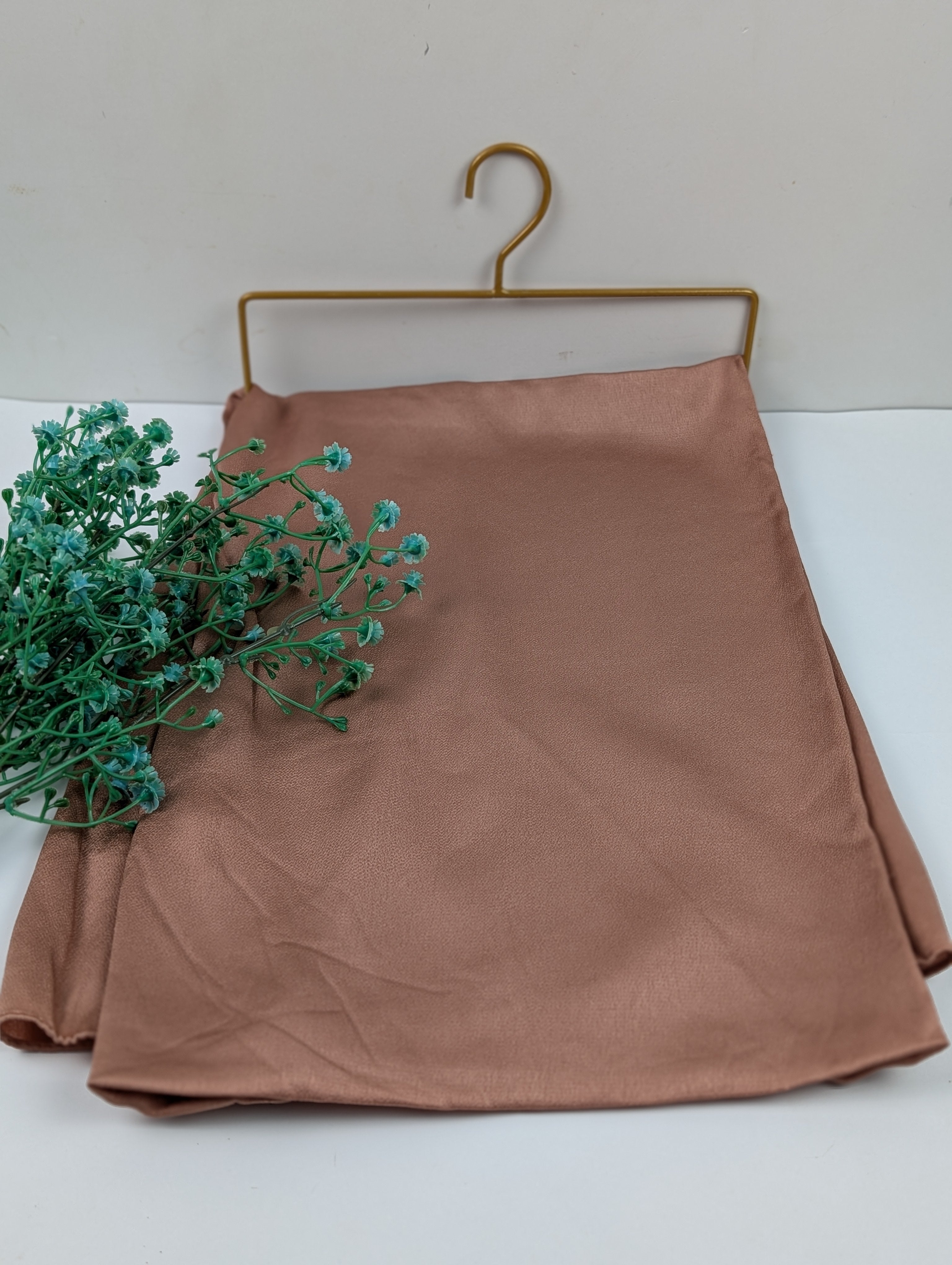 Mocha Brown Double Shadded Silk Hijab
