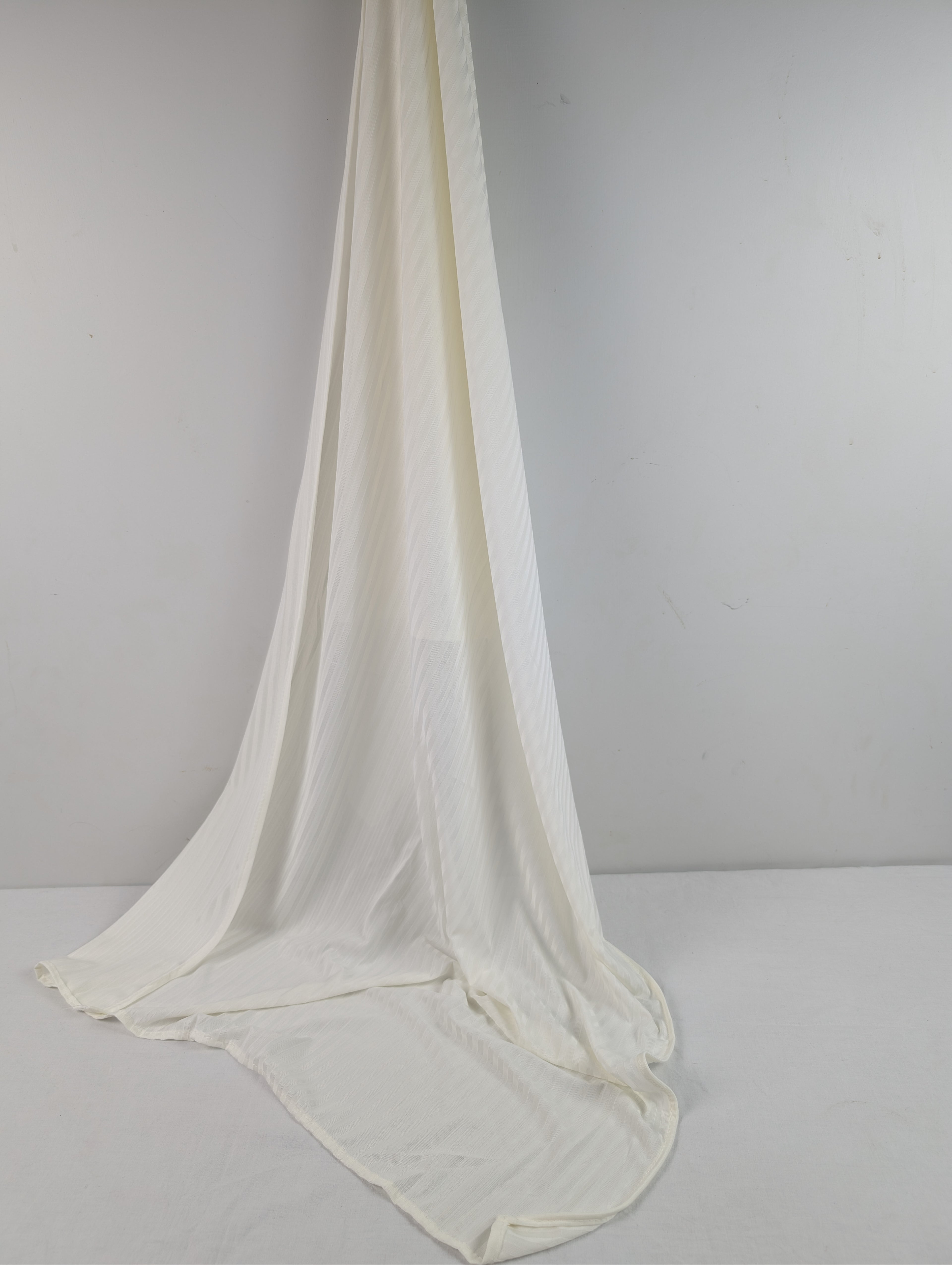 Off White Ribbed Jersey Hijab