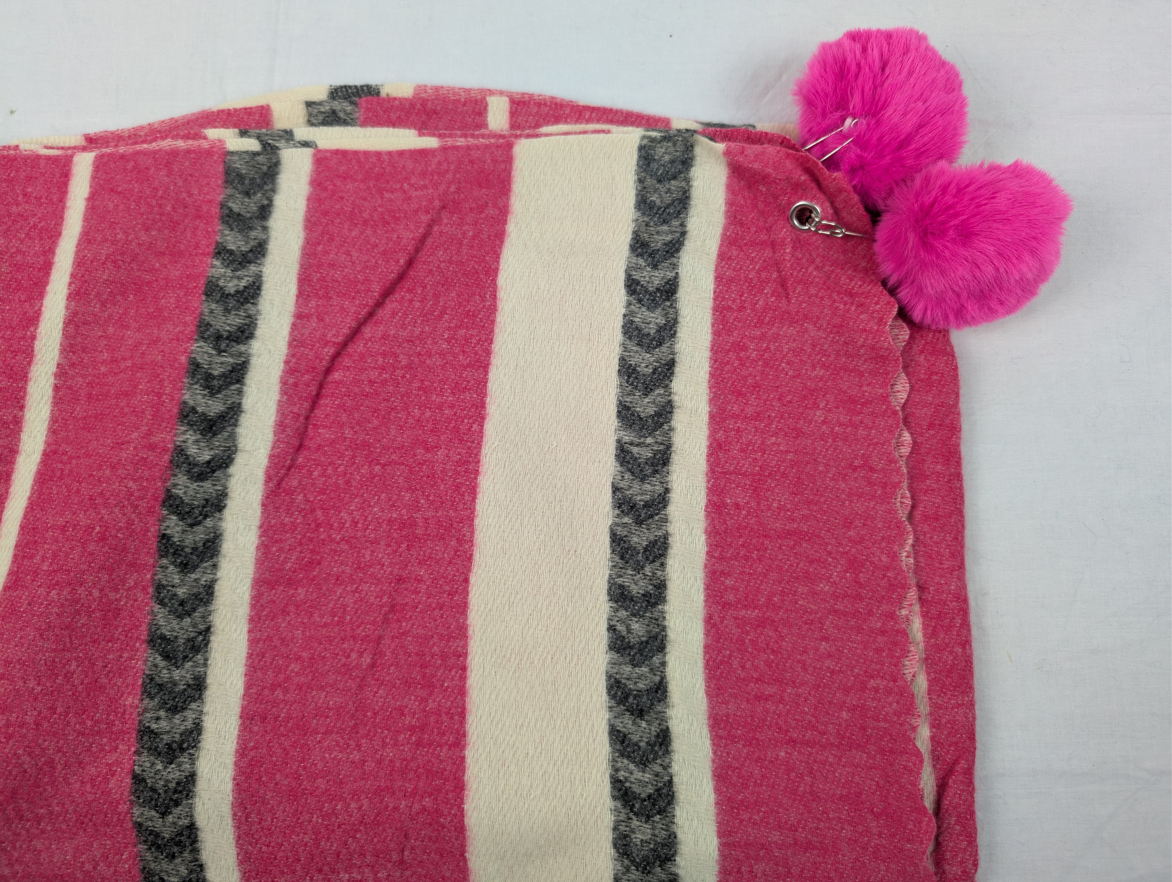 PInk Snow Woolen Cashmere Hijab