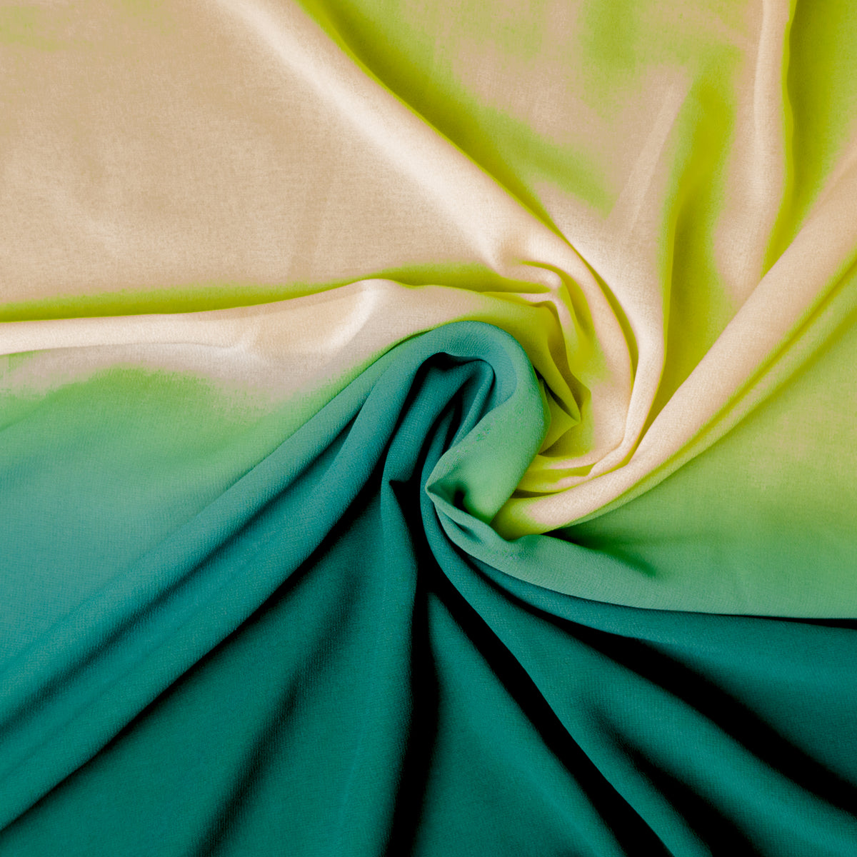 Citrus Lagoon Ombre Georgette