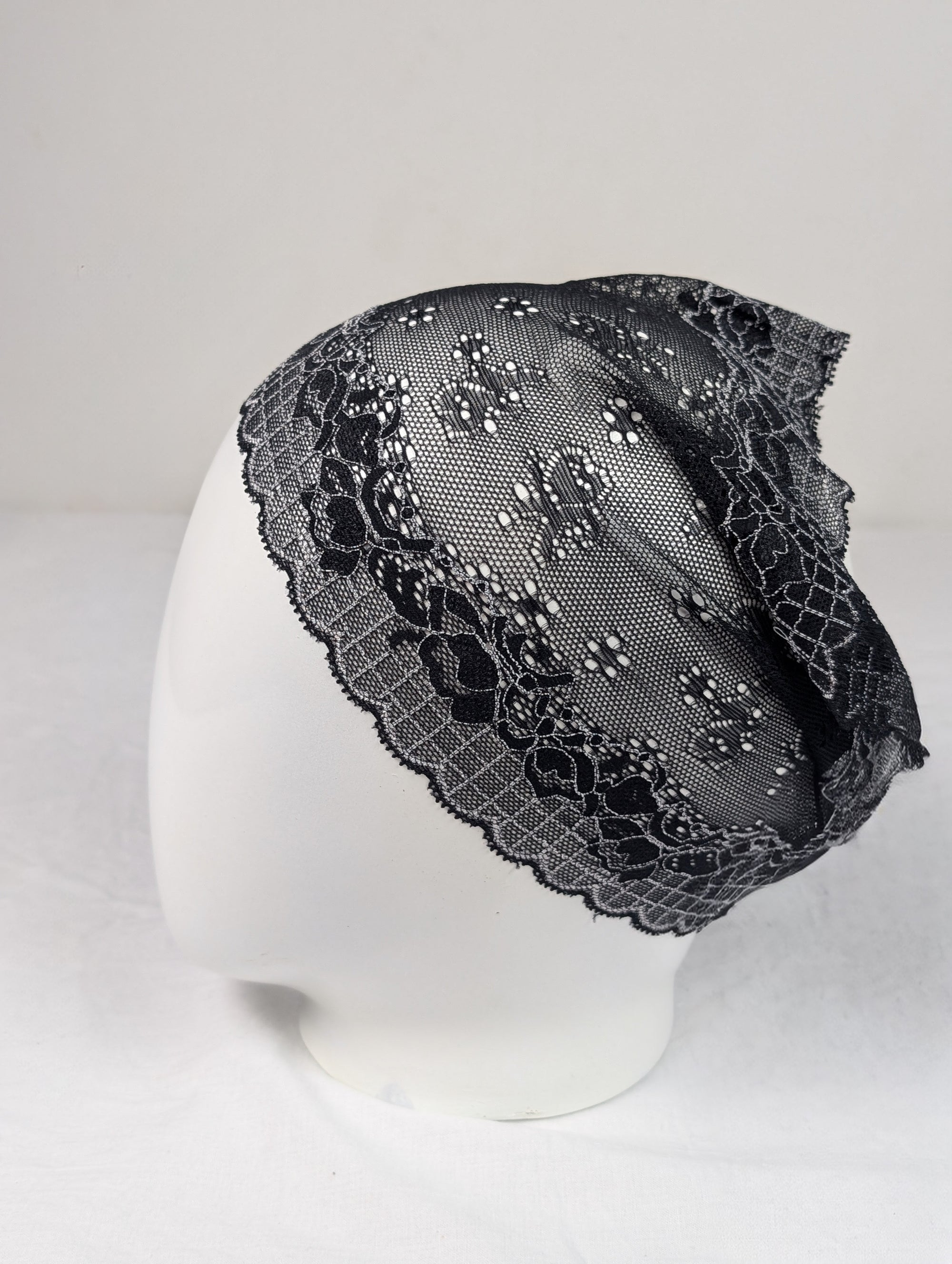 Black Net Tube Cap