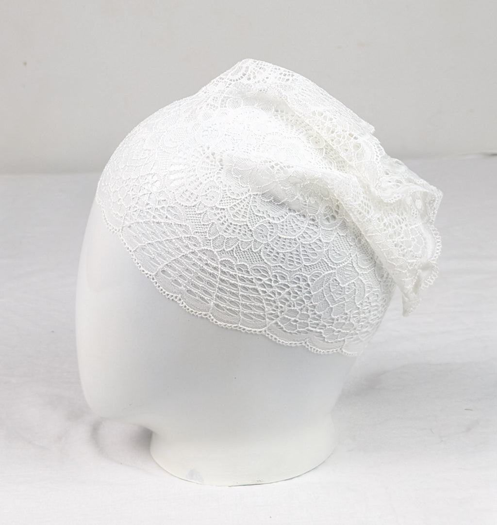 White Net Tube Cap