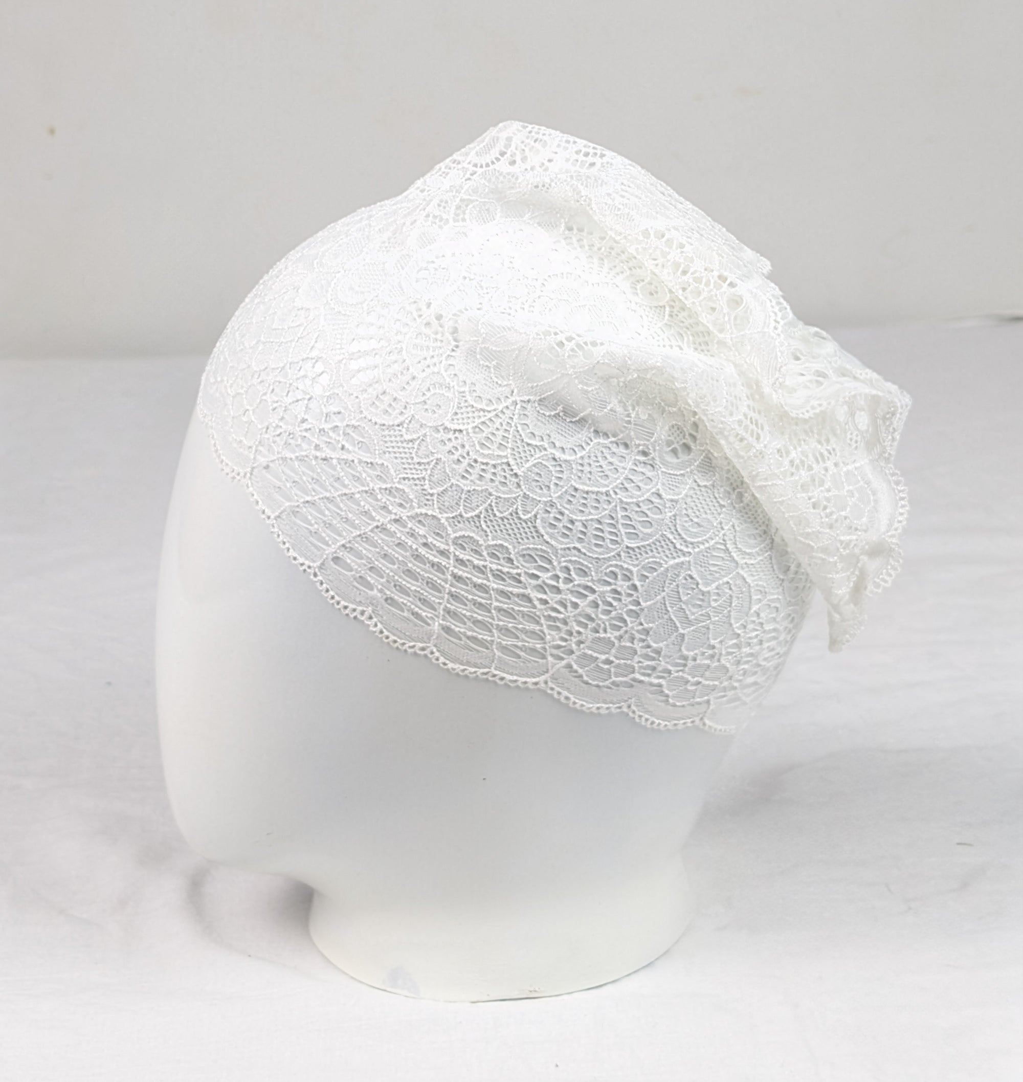 White Net Tube Cap