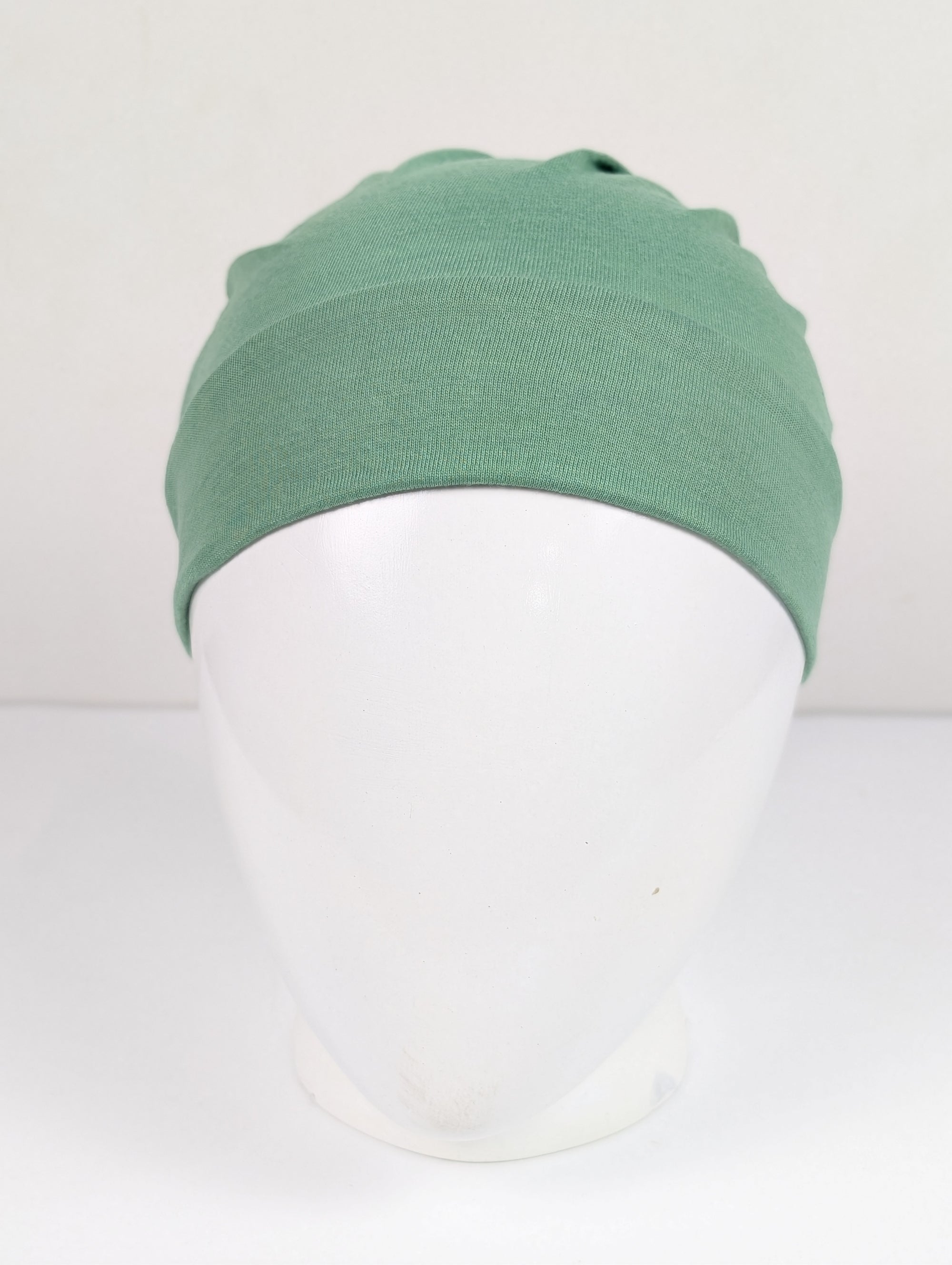 Sage Green  Ruched Tube hijab Cap