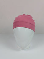 Pink Ruched Tube hijab Cap