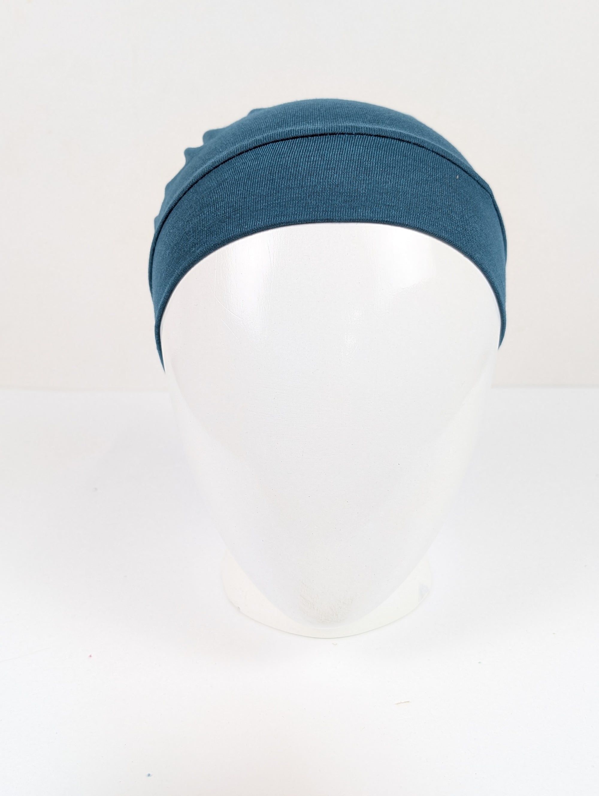 Teal Ruched Tube hijab Cap