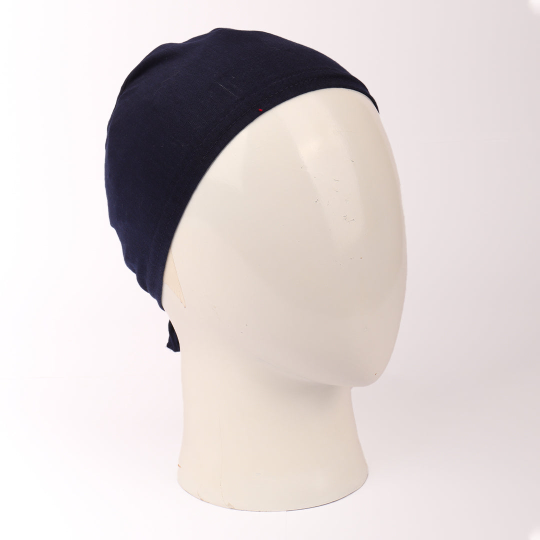 Black Plain Hijab Cap
