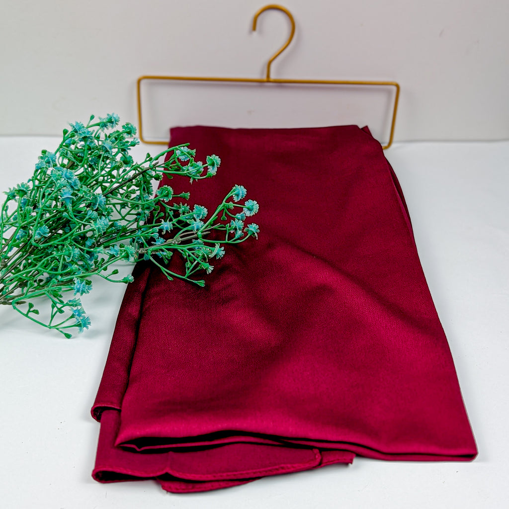 Red Double Shadded Silk Hijab