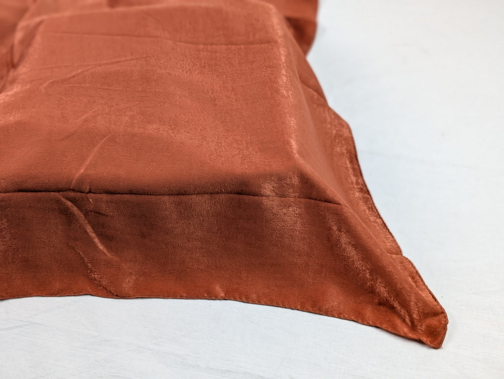 Rust Velvet Silk Hijab