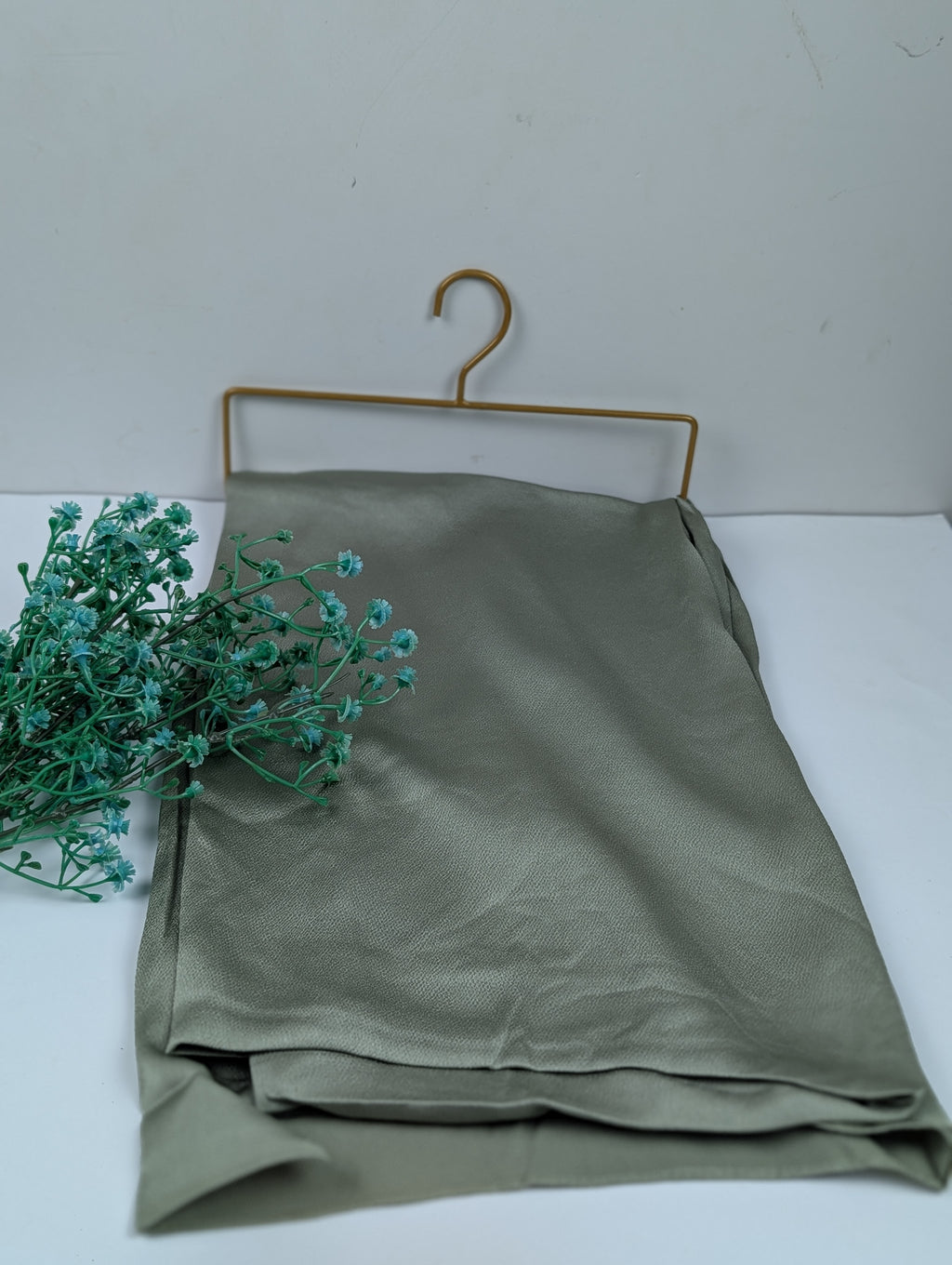 Sage Green Double Shadded Silk Hijab