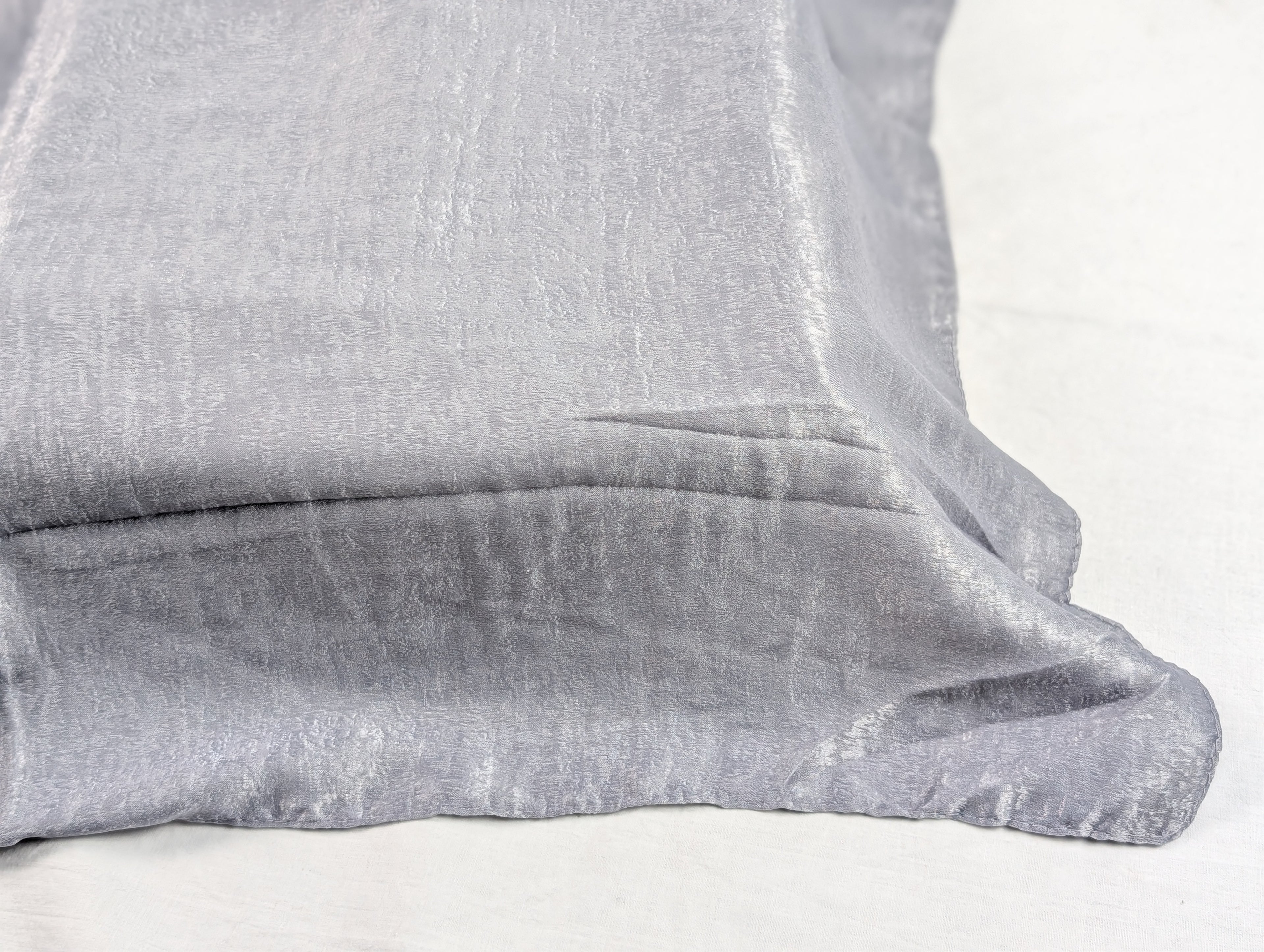 Silver Velvet Silk Hijab