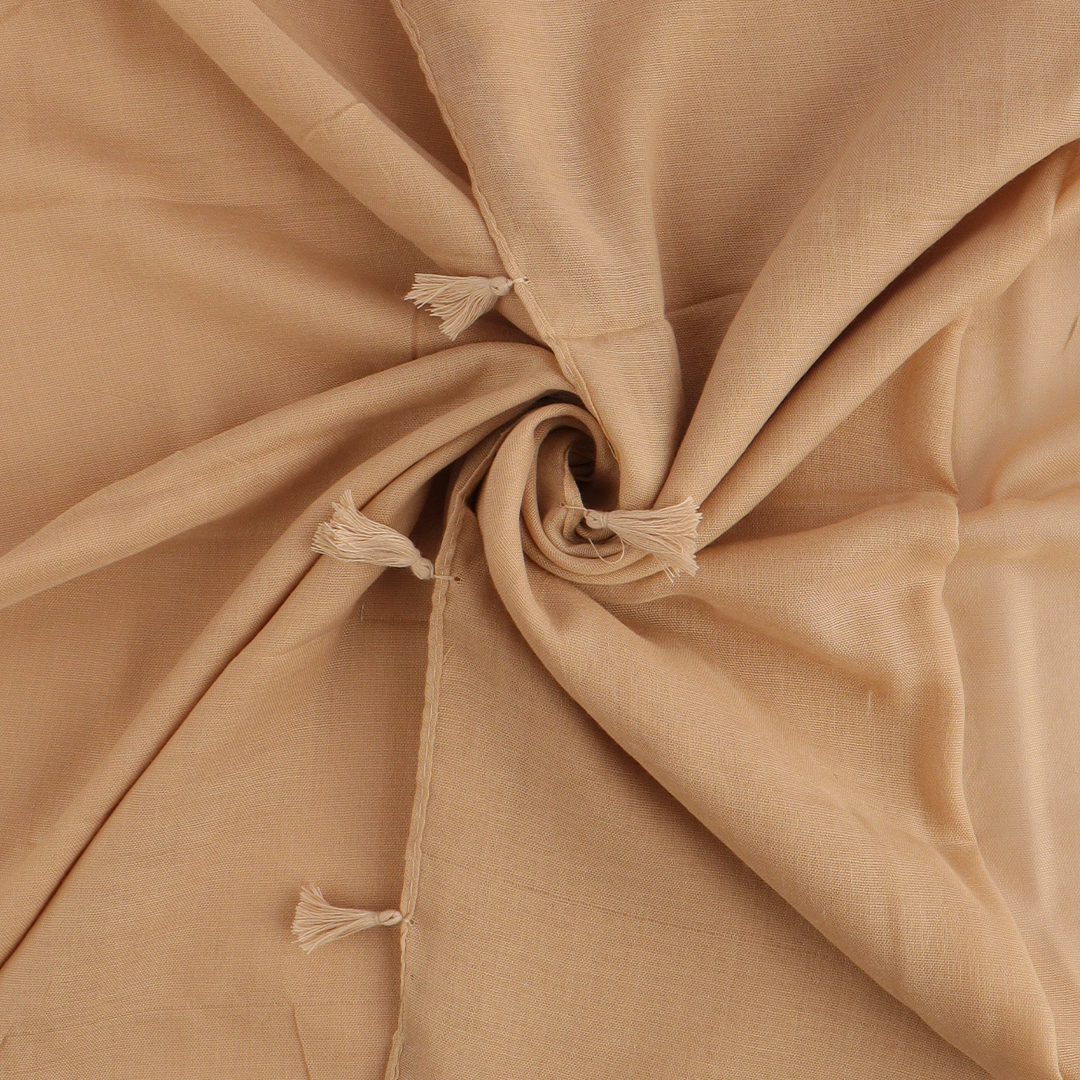 Tan Tassel Lawn Hijab