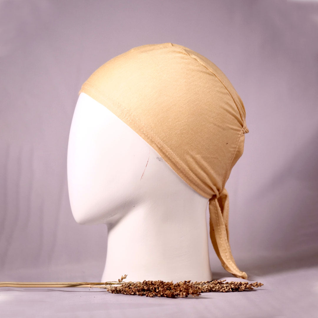 Nude Tie back underscarf