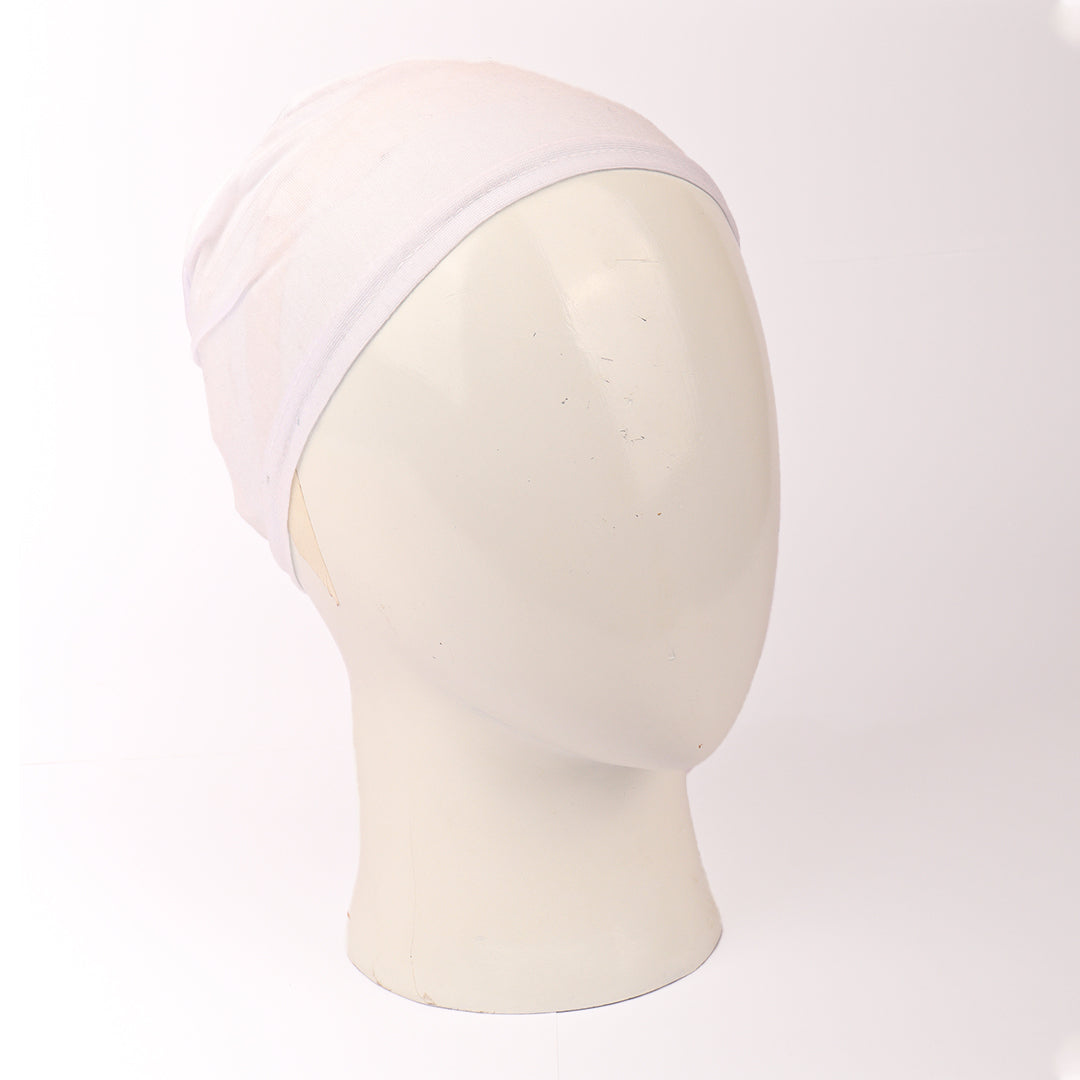 Black Cotton Plain Hijab Underscarf  