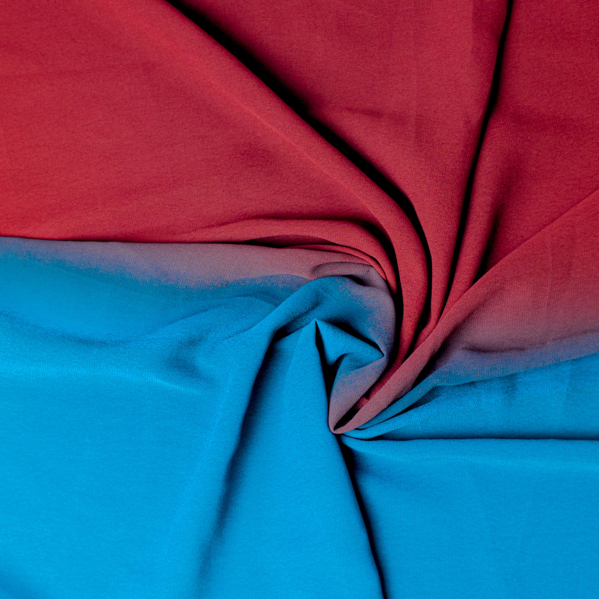 Berry Rose Ombre Georgette