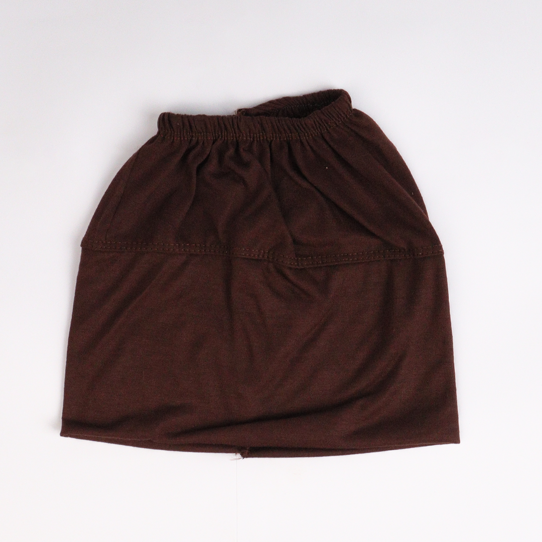 Dark Brown Long Cap