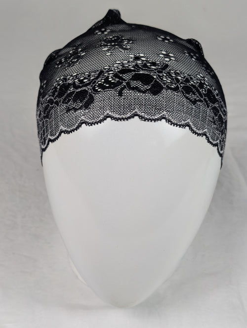 Black Net Tube Cap