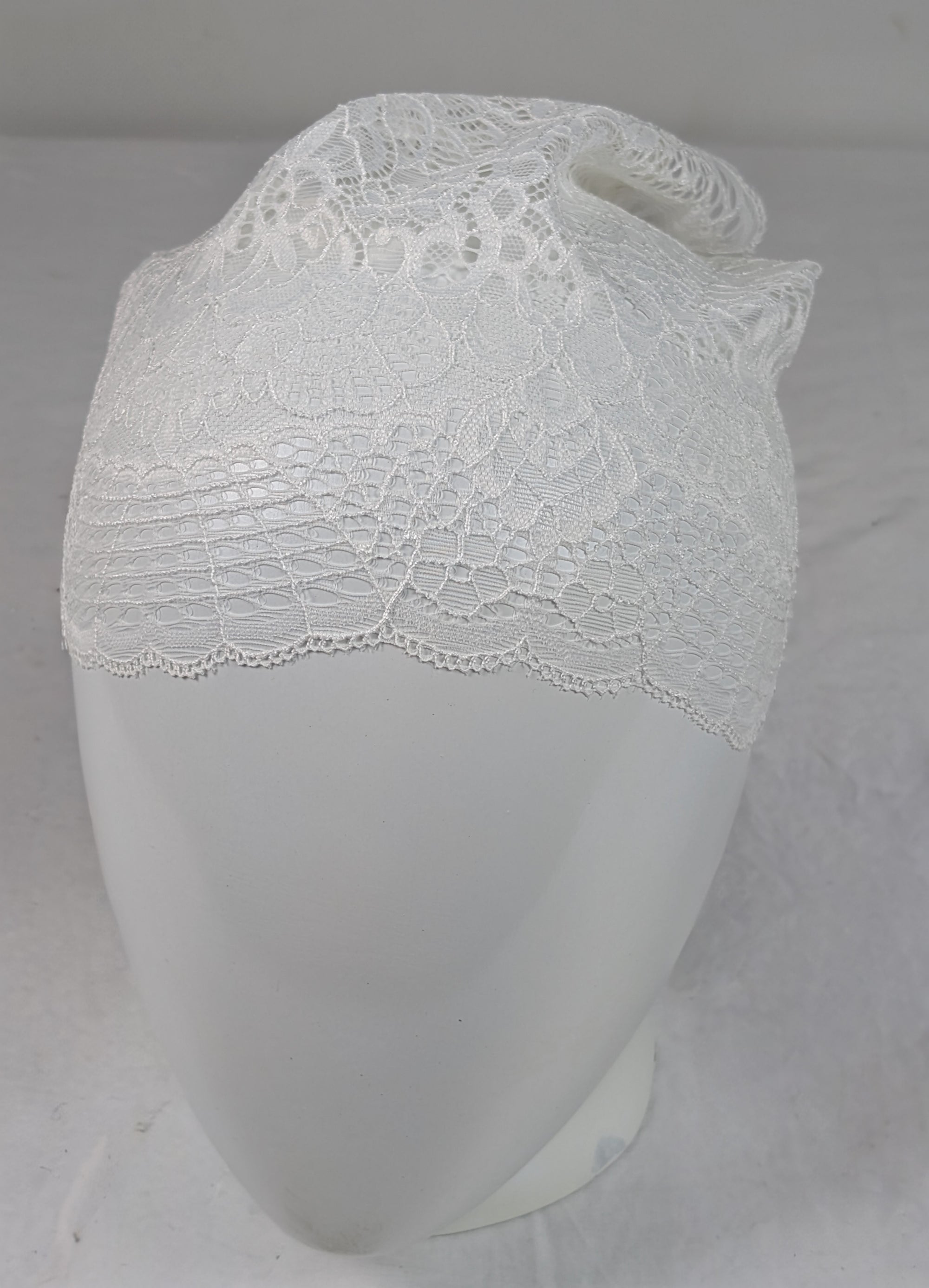 White Net Tube Cap