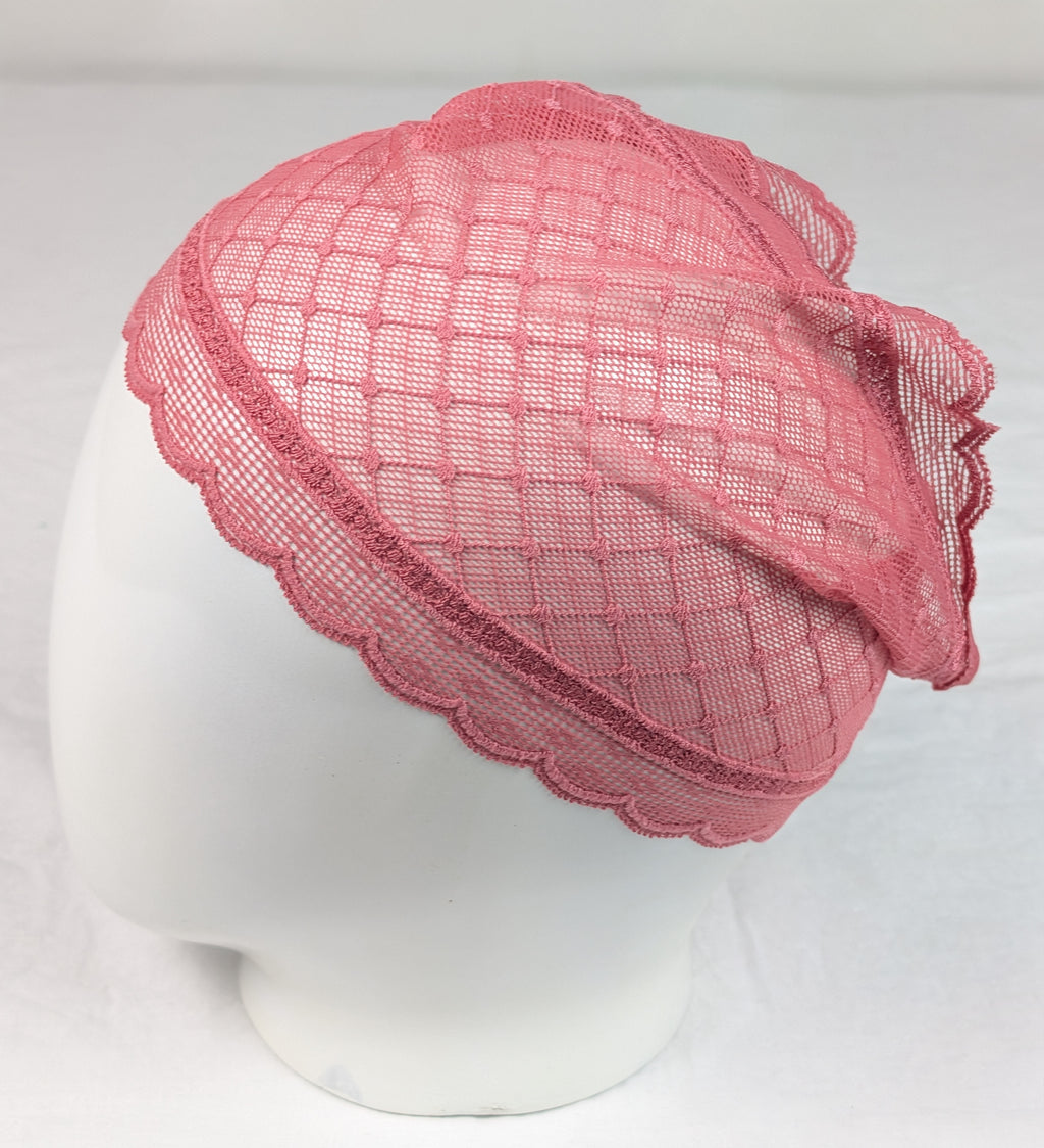 Blush Pink Net Tube Cap