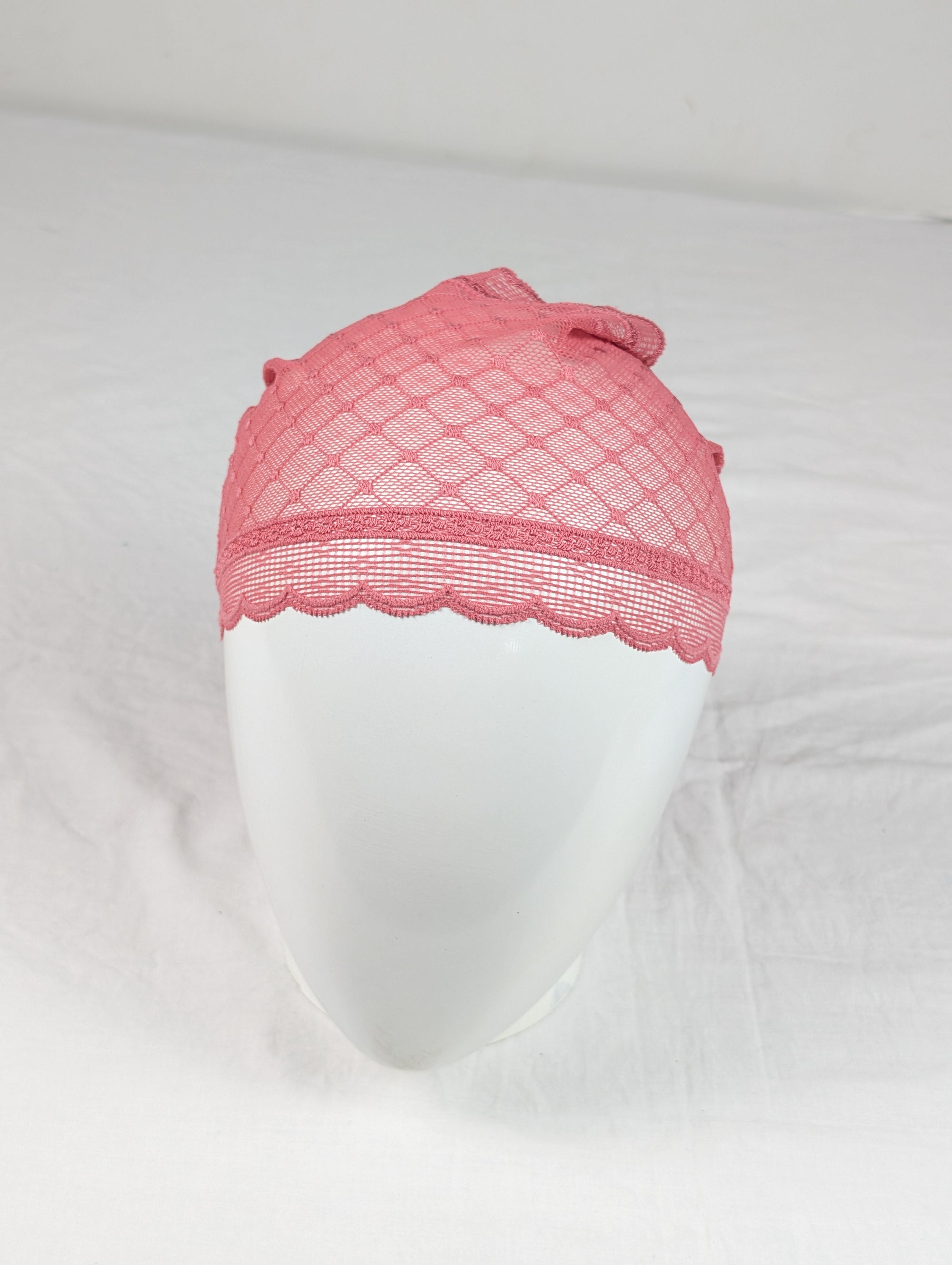 Blush Pink Net Tube Cap