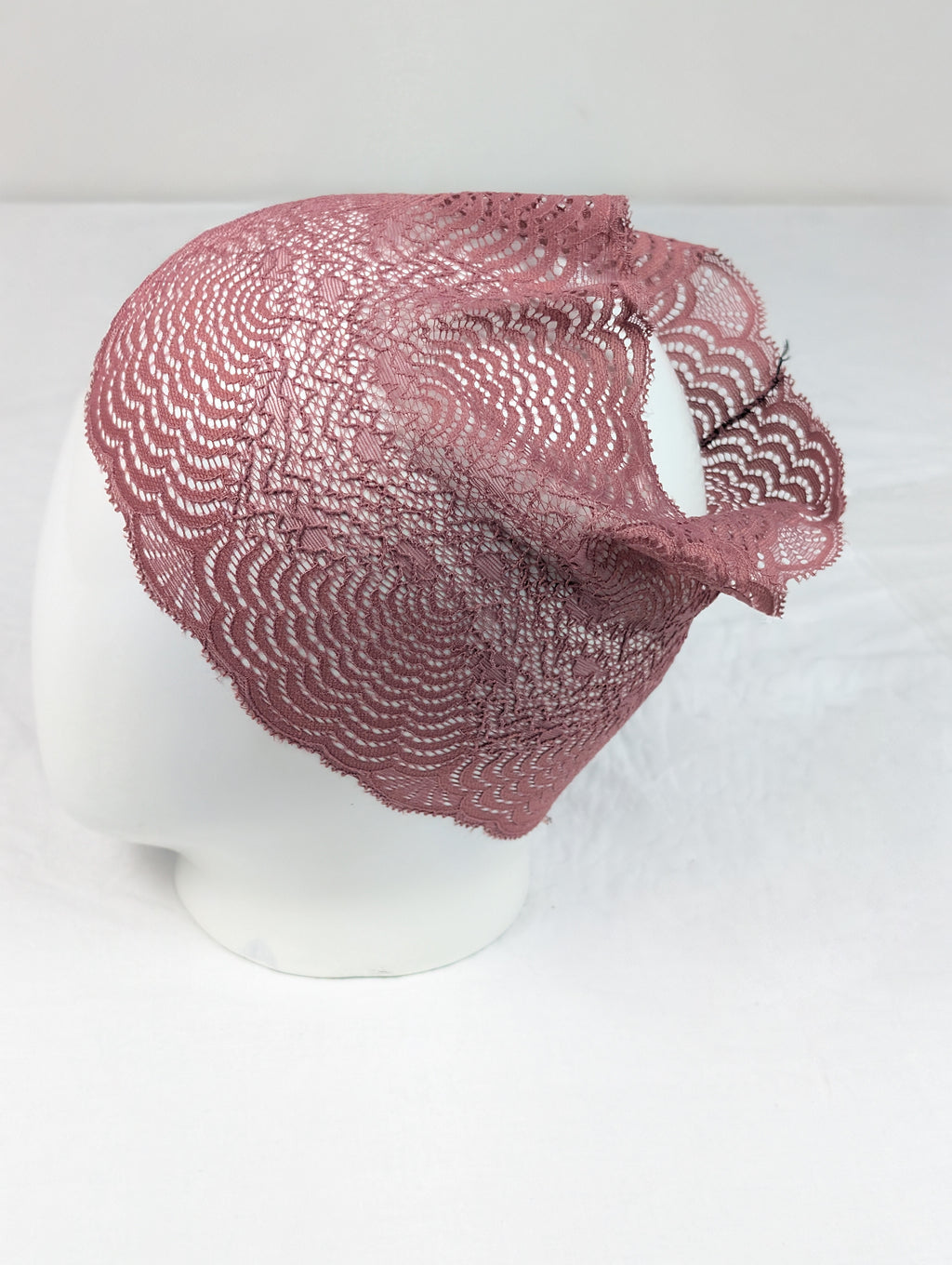 Mauve Pink Net Tube Cap