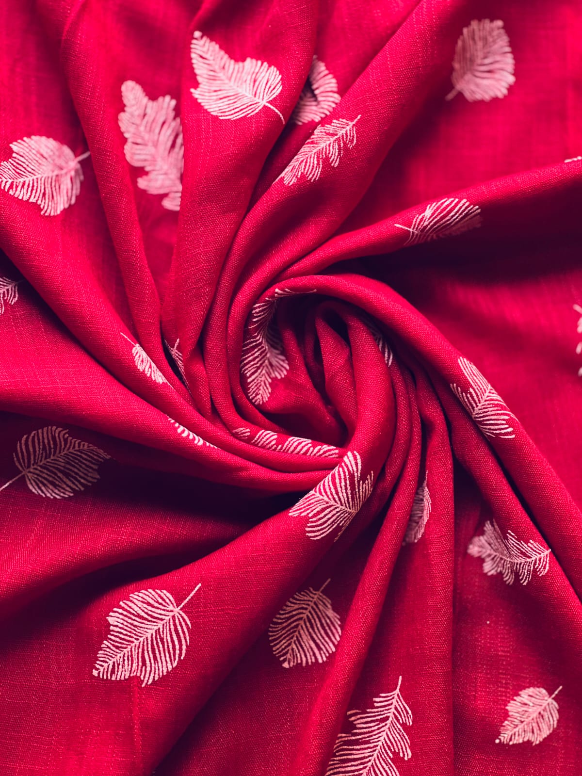 Crimson Feather Lawn Hijab