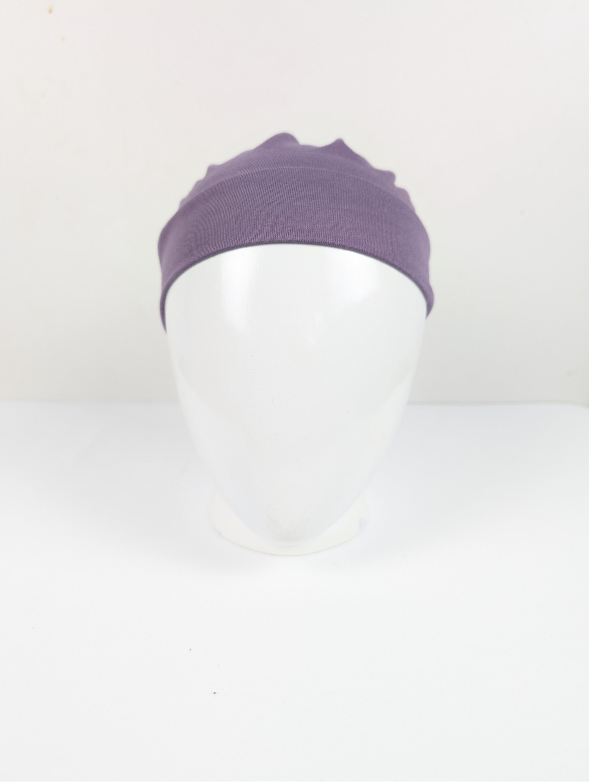 Lilac  Ruched Tube hijab Cap