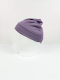 Lilac  Ruched Tube hijab Cap