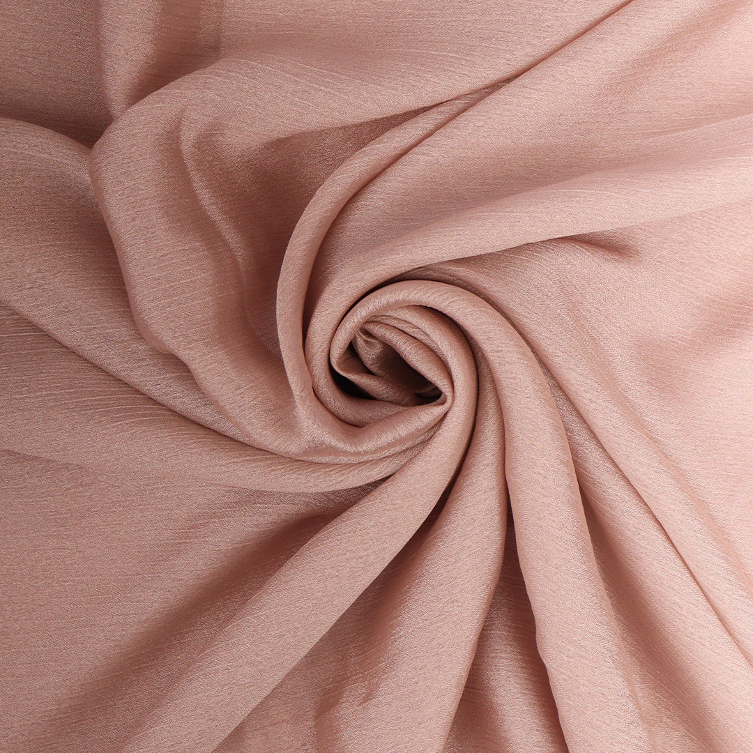 Pastel Pink Crinkle Silk Hijab