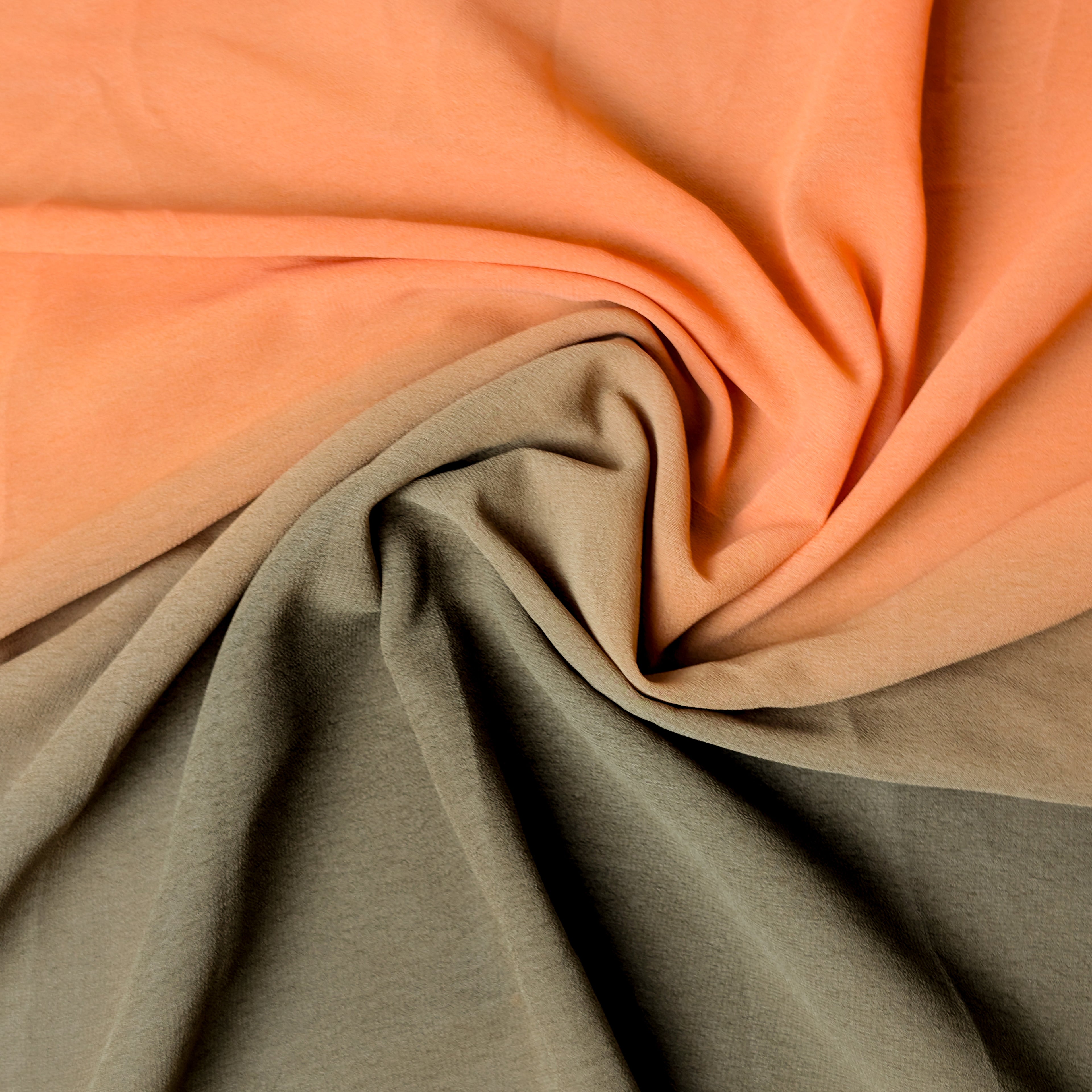 Peach wood Ombre Georgette